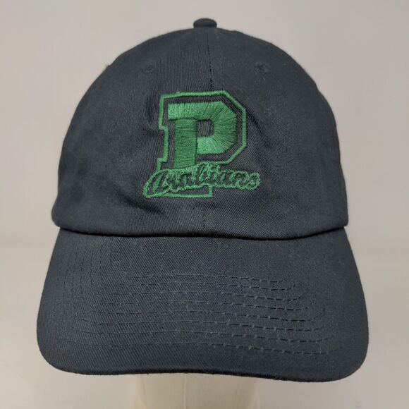 Jetline Men's Strapback Hat Black Adjustable Embroidered P Logo Cotton - Picture 2 of 7